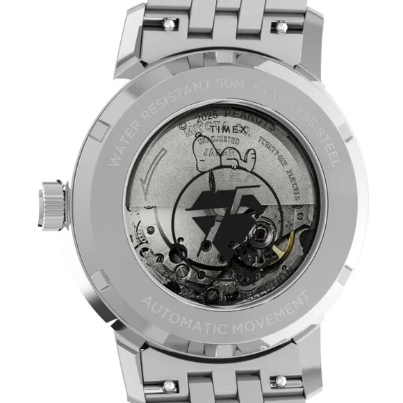 Timex Marlin x Peanuts 75th Anniversary TW2Y45000 Men's Silver Automatic Watch